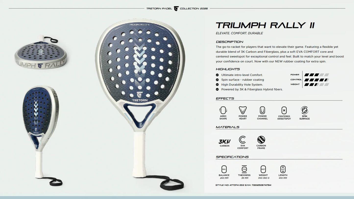 מחבט פאדל Tretorn Triumph Rally II