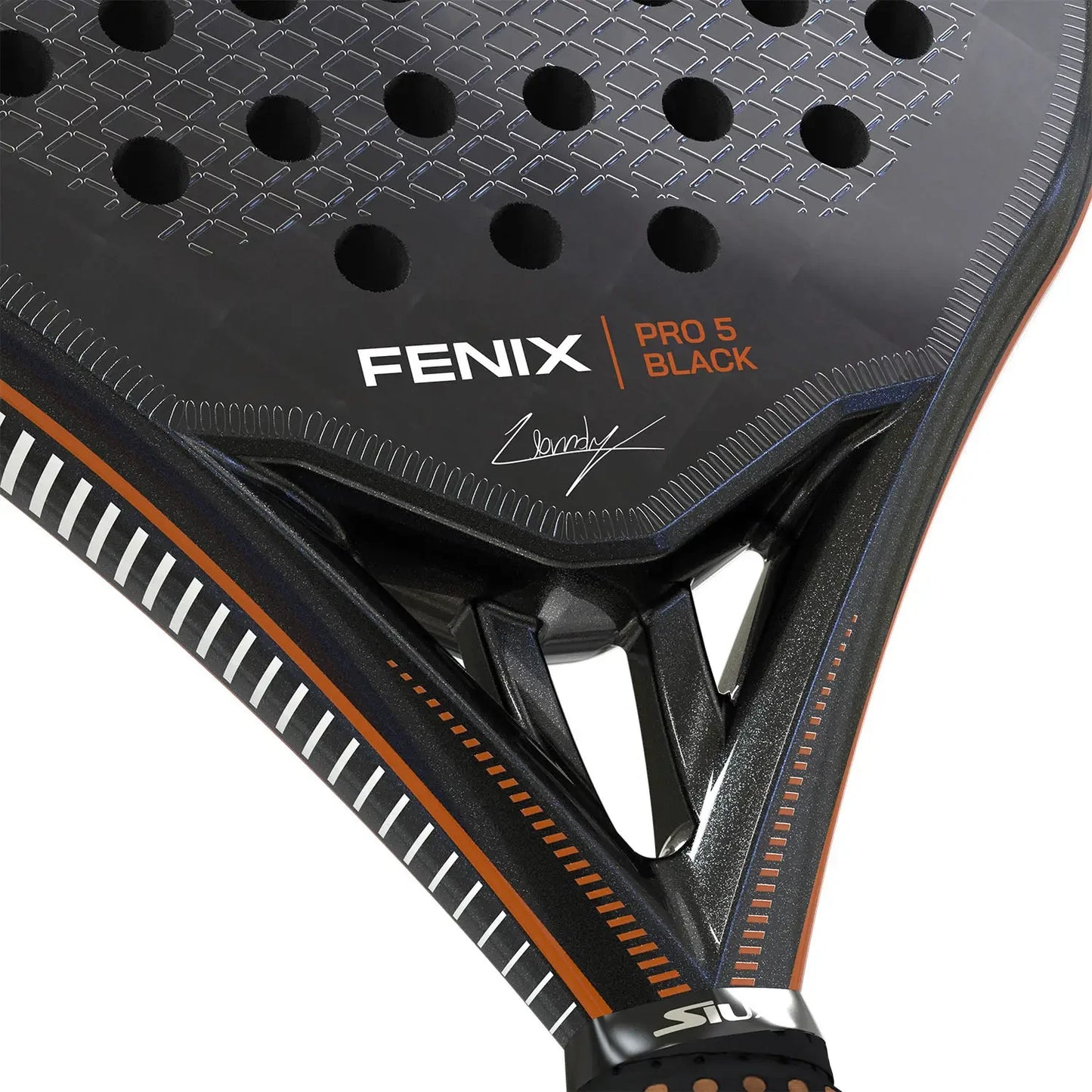 Siux Fenix Pro 5 Black 2025 Leo Augsburger - SmashItPadel.co.il