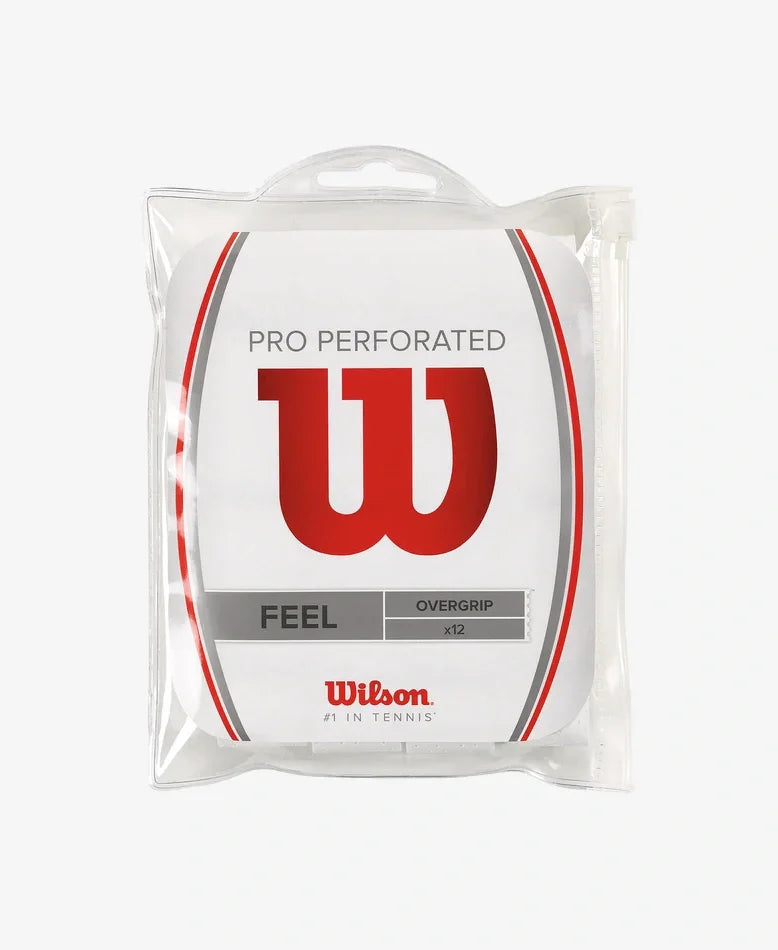 Wilson Padel Pro Perforated Overgrips Pack 12 - SmashItPadel.co.il