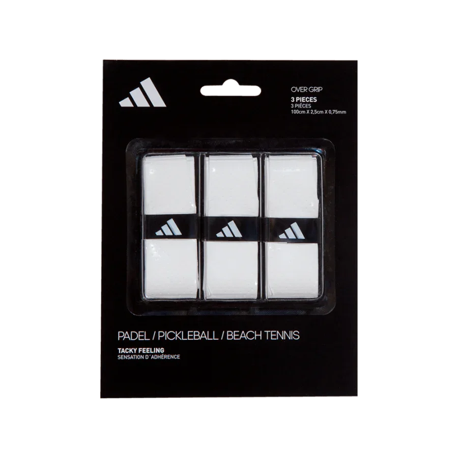 Adidas over grip white - SmashItPadel.co.il