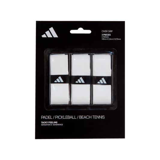 Adidas over grip white - SmashItPadel.co.il