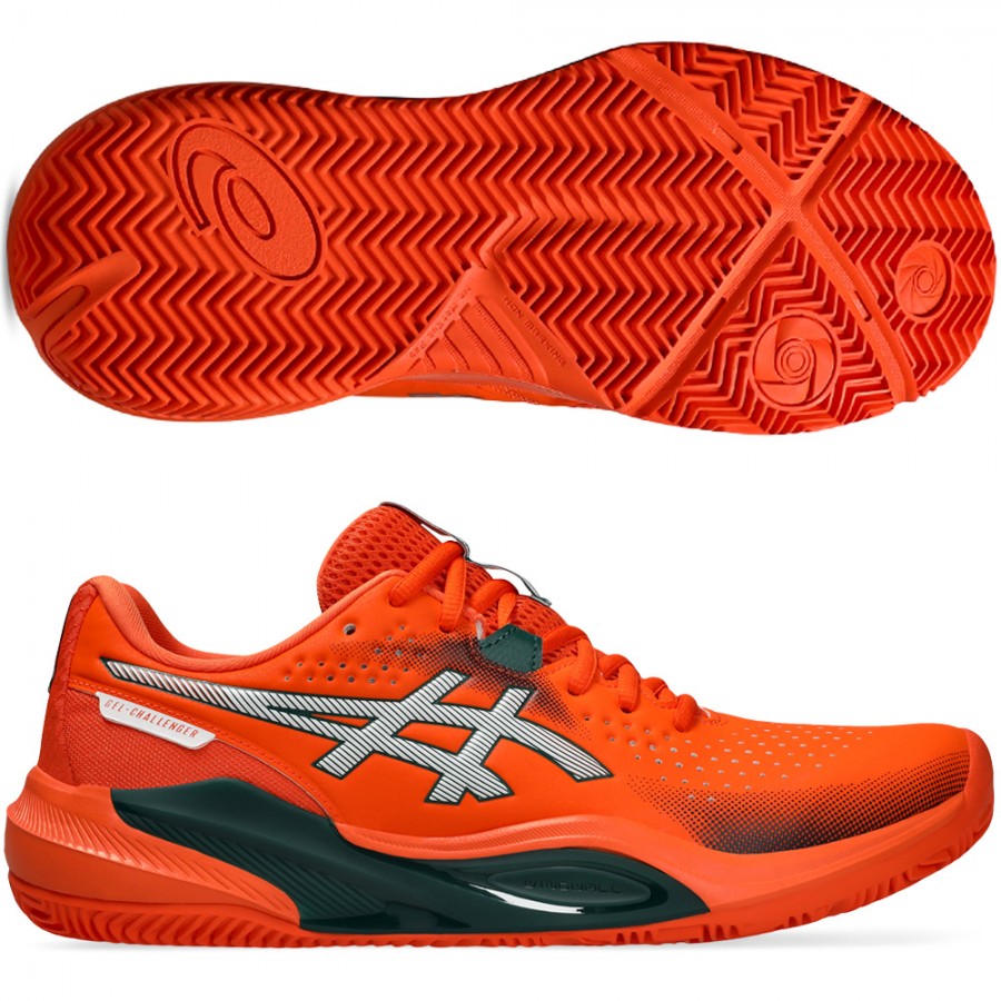 נעלי פאדל Asics Gel-Challenger 15 Padel Energy Orange / Jewel Green 2026