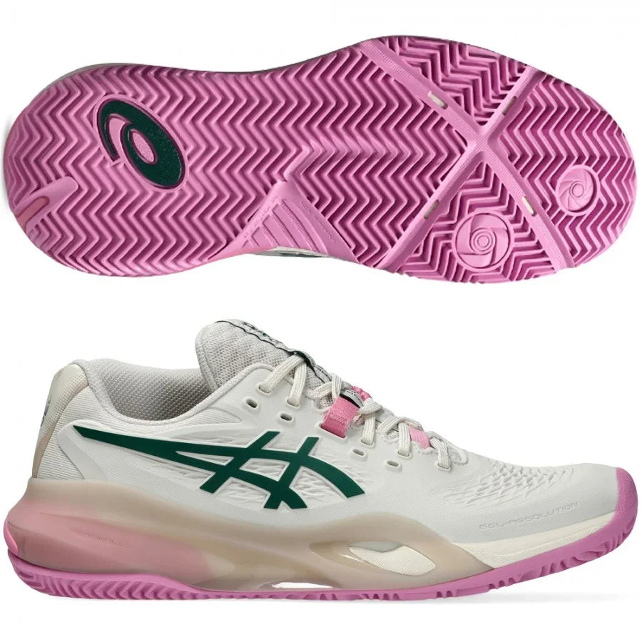 נעלי פאדל Asics Gel-Resolution X Padel Soft Oat / Jewel Green 2026