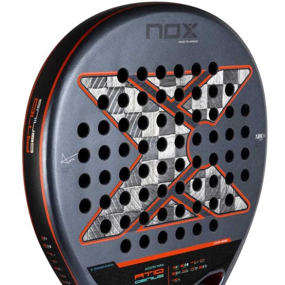 מחבט פאדל Nox AT10 Genius 18K Alum 2025 By Agustin Tapia - SmashItPadel.co.il