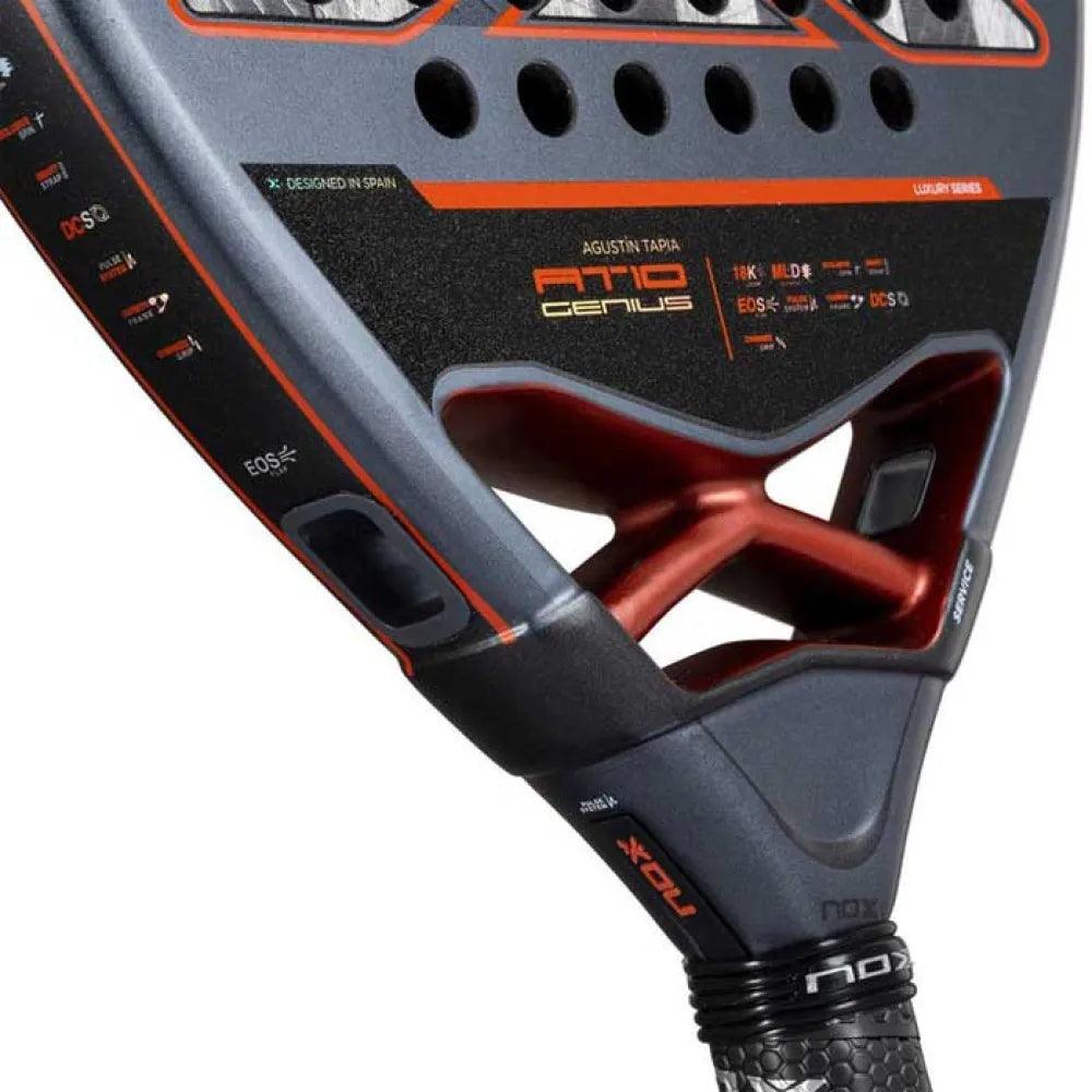 מחבט פאדל Nox AT10 Genius 18K Alum 2025 By Agustin Tapia - SmashItPadel.co.il