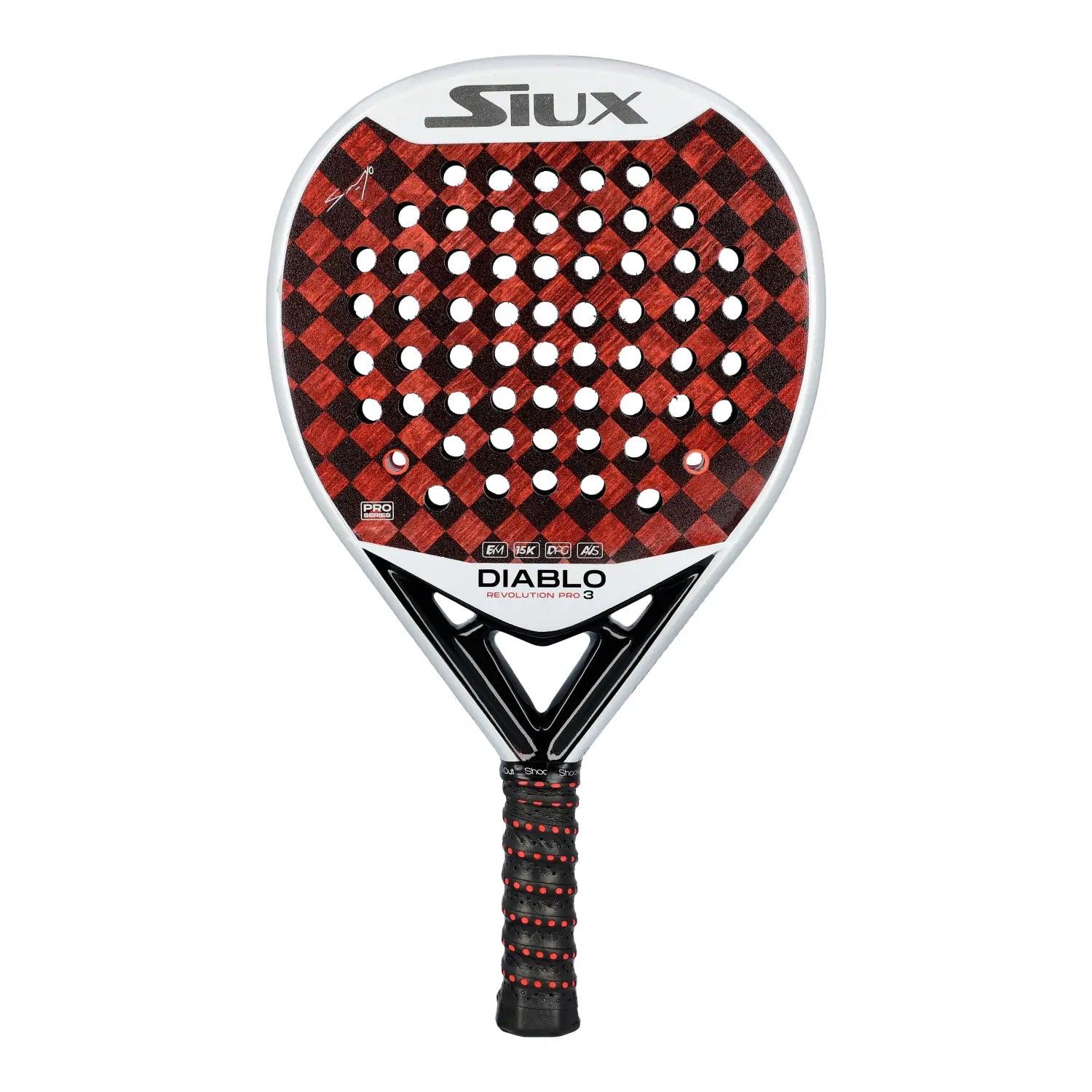 מחבט פאדל SIUX DIABLO REVOLUTION SANYO PRO 3 - SmashItPadel.co.il