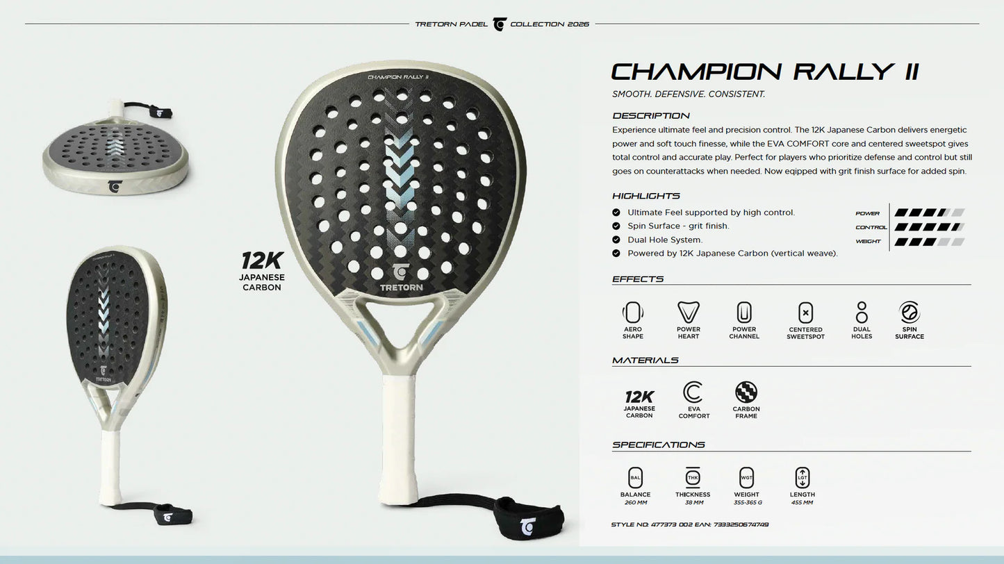 מחבט פאדל  Tretorn Champion Rally II