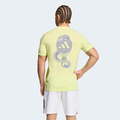 חולצת פאדל adidas Padel Graphic T-Shirt Yellow