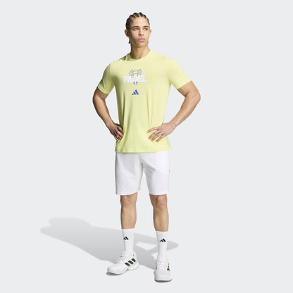 חולצת פאדל adidas Padel Graphic T-Shirt Yellow