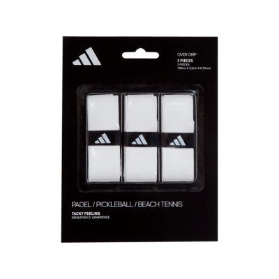 גריפים - Adidas Overgrips 3-Pack White - SmashItPadel.co.il