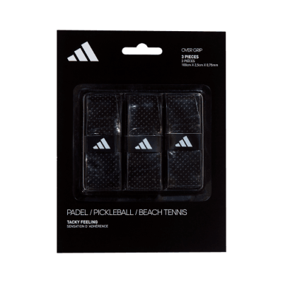 גריפים - Adidas Overgrips 3-Pack Black - SmashItPadel.co.il