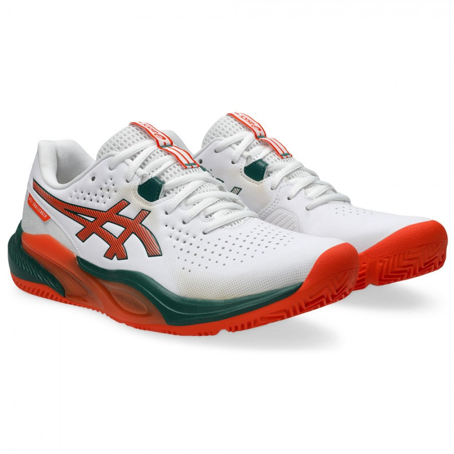 Asics Gel Challenger 15 Padel White Energy Orange 2026 Padel Shoes