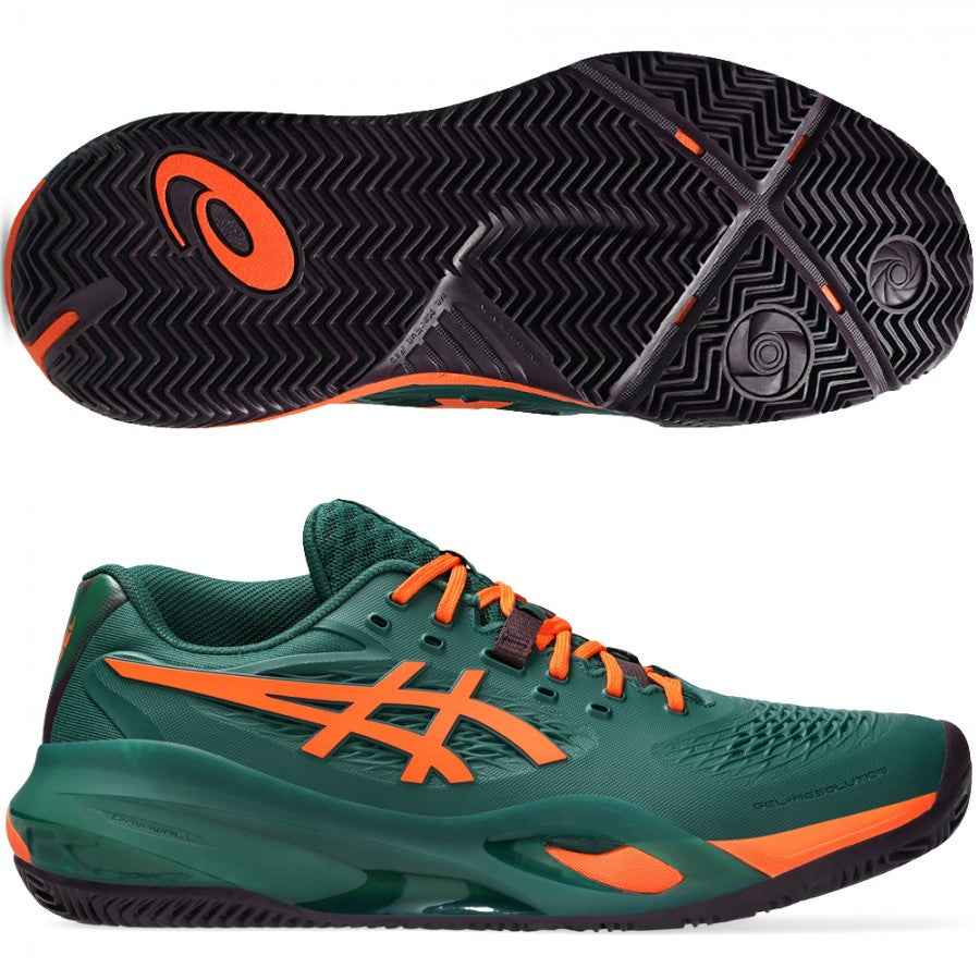 נעלי פאדל Asics Gel-Resolution X Padel Jewel Green / Energy Orange 2026