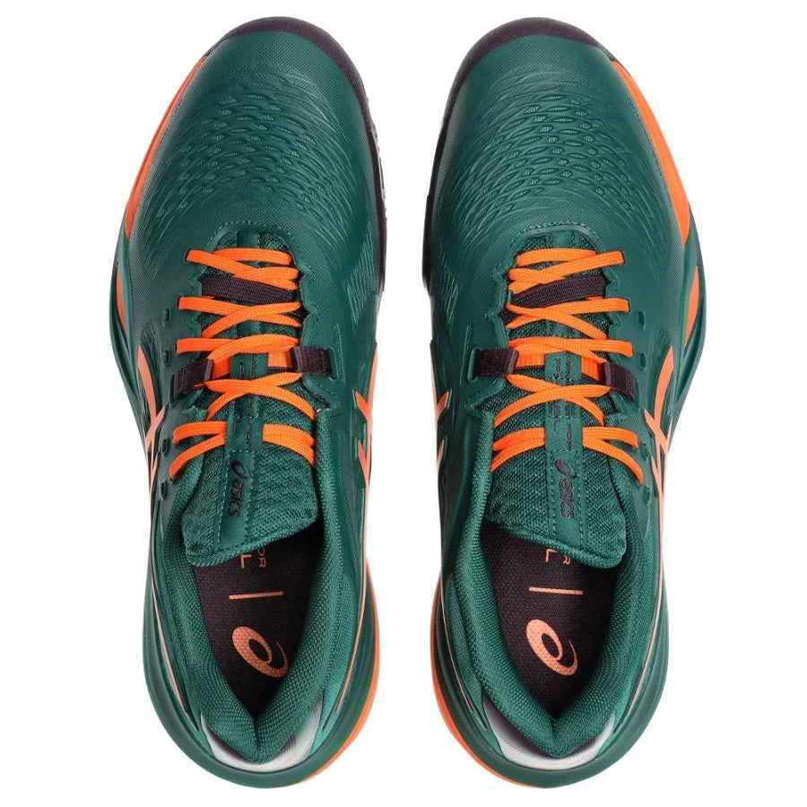 נעלי פאדל Asics Gel-Resolution X Padel Jewel Green / Energy Orange 2026