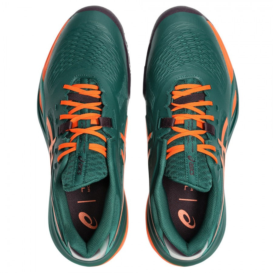 נעלי פאדל Asics Gel-Resolution X Padel Jewel Green / Energy Orange 2026
