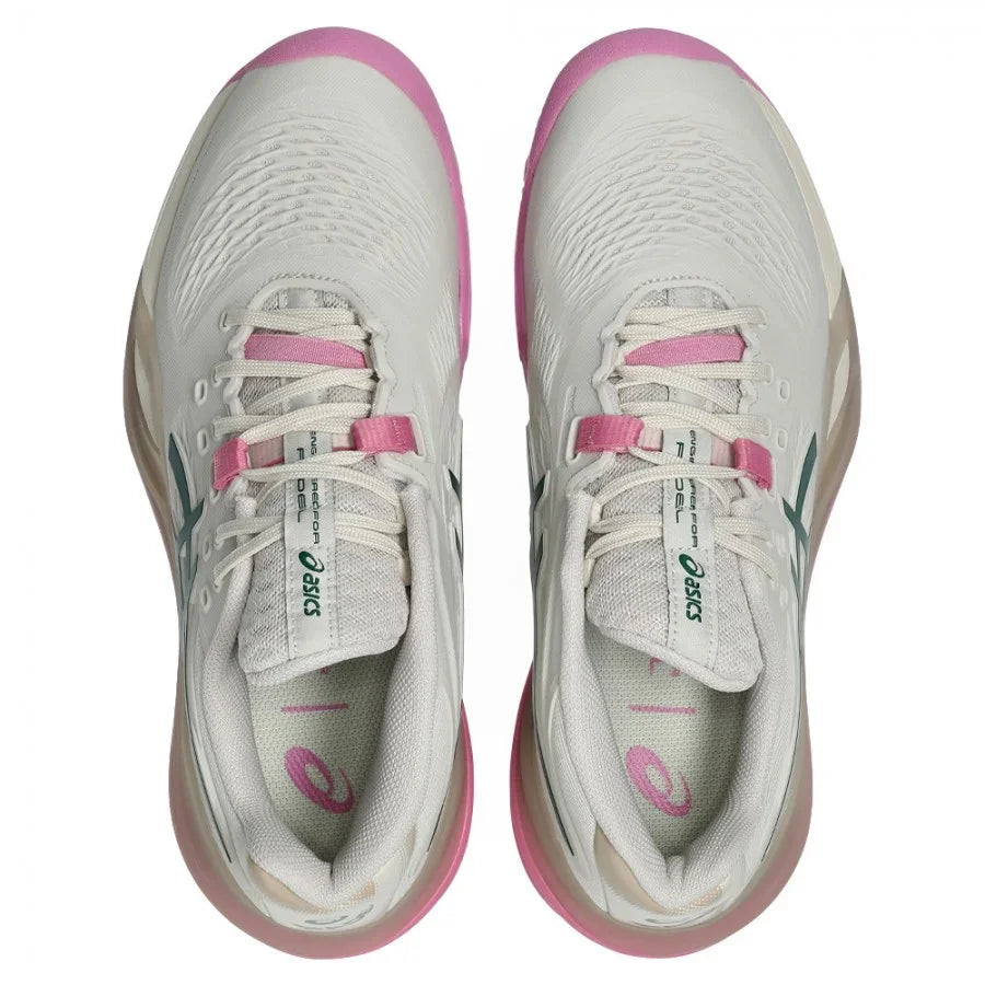 נעלי פאדל Asics Gel-Resolution X Padel Soft Oat / Jewel Green 2026