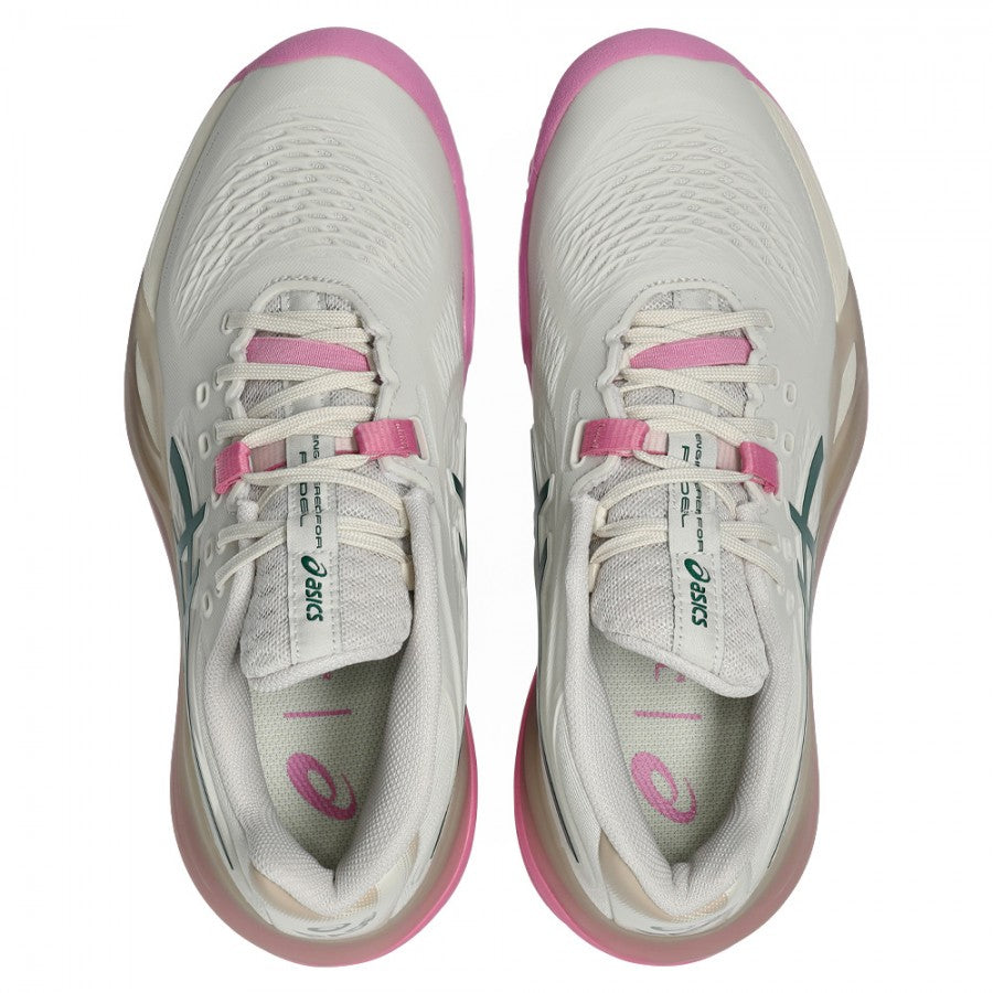 נעלי פאדל Asics Gel-Resolution X Padel Soft Oat / Jewel Green 2026
