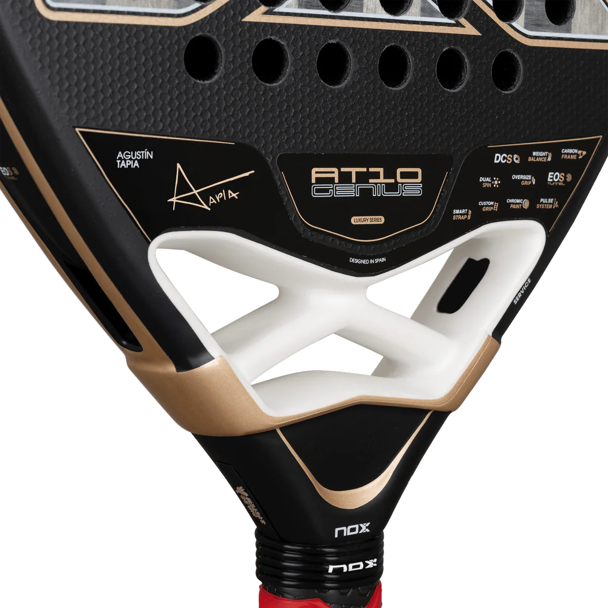 מחבט פאדל Nox AT10 Luxury Genius 18K Alum 2026 – Agustín Tapia