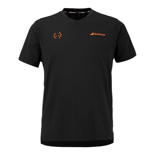 חולצת פאדל Babolat Crew Neck Tee BlackBlack 2026 J. Lebrón