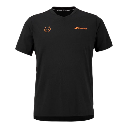 חולצת פאדל Babolat Crew Neck Tee BlackBlack 2026 J. Lebrón
