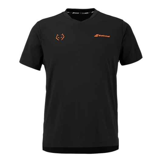 חולצת פאדל Babolat Crew Neck Tee BlackBlack 2026 J. Lebrón