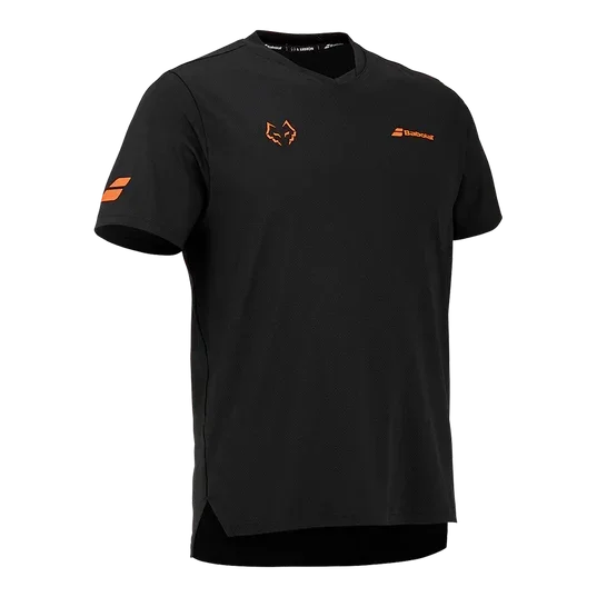 חולצת פאדל Babolat Crew Neck Tee BlackBlack 2026 J. Lebrón
