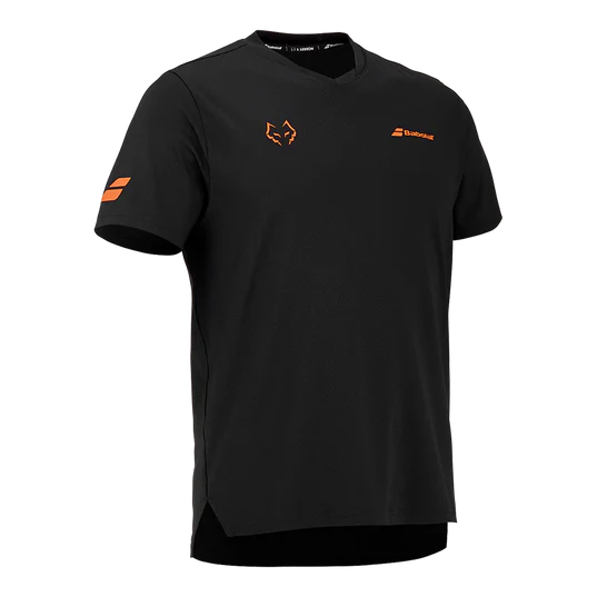 חולצת פאדל Babolat Crew Neck Tee BlackBlack 2026 J. Lebrón