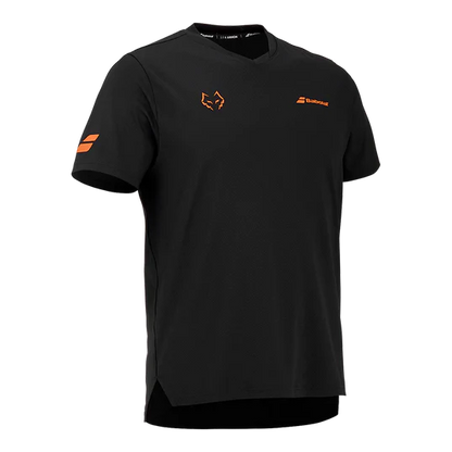 חולצת פאדל Babolat Crew Neck Tee BlackBlack 2026 J. Lebrón