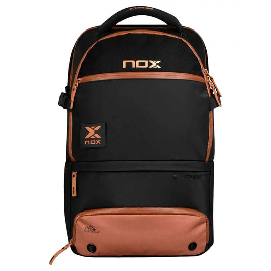 תיק גב    Nox Luxury Open Series black brown backpack