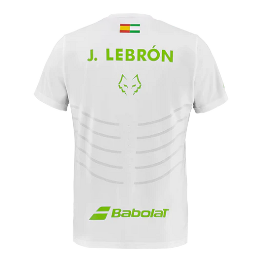 Babolat WhiteWhite 2026 J. Lebrón חולצת פאדל