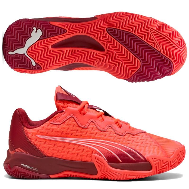 נעלי פאדל Puma Nova Elite Dark Red Crimson 2025 - SmashItPadel.co.il
