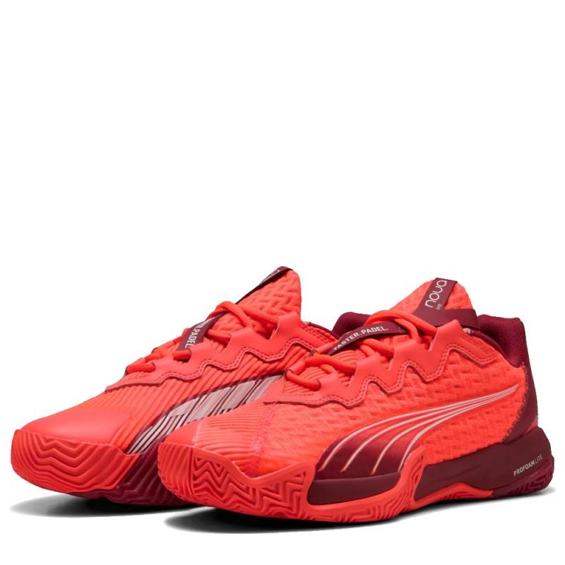 נעלי פאדל Puma Nova Elite Dark Red Crimson 2025 - SmashItPadel.co.il